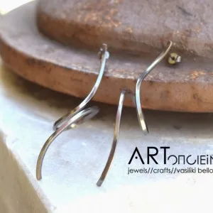 Silver earrings Artonomous