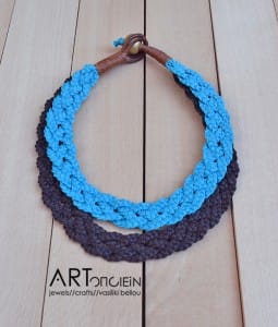Statement necklace με πλέξη Liza Gizi