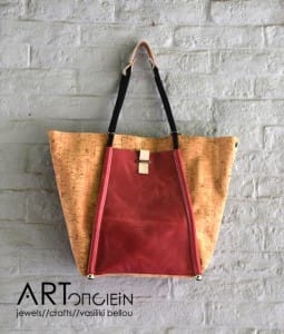 Τσάντα δέρμα και φελλός reDO Artonomous