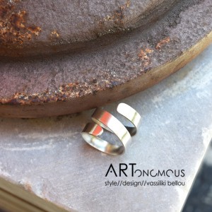 silver spiral ring astramma artonomous